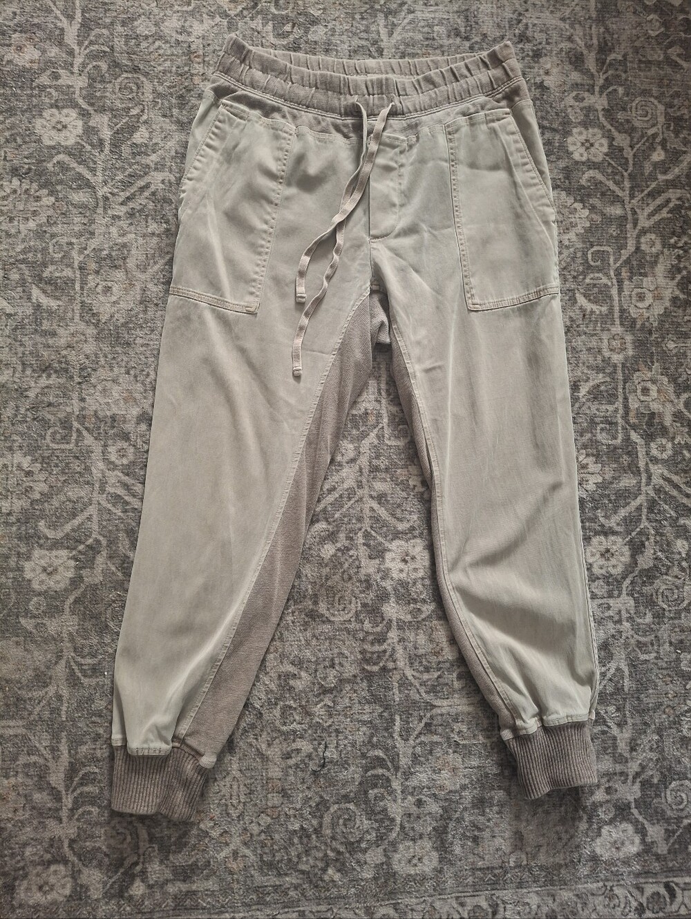 James Perse Mixed Media Pant in Coyote - Picture 2 of 16